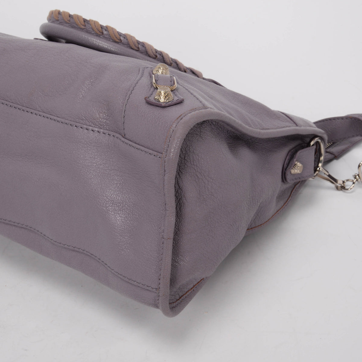 Balenciaga Lilac Goatskin Giant 12 City SHW Bag