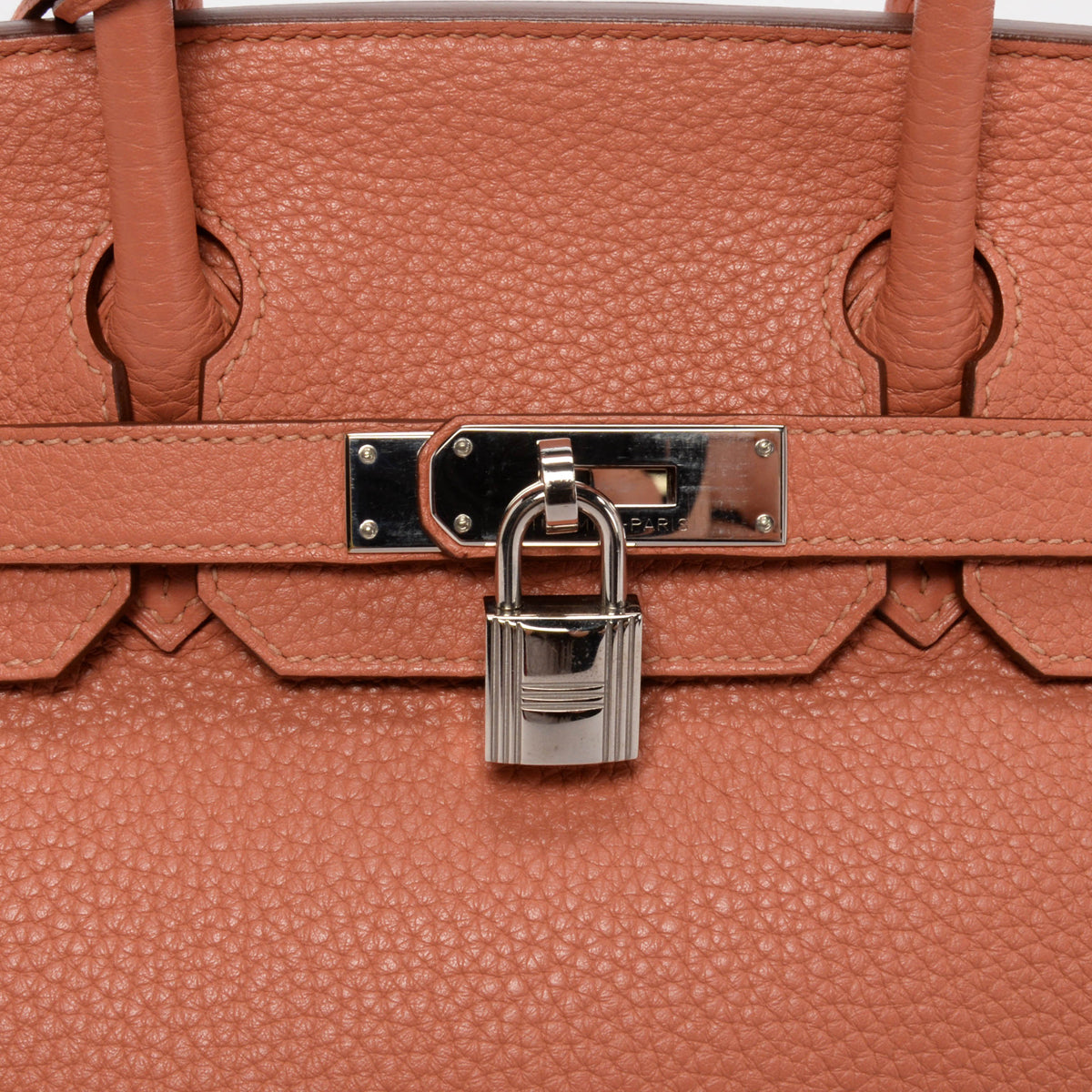 Hermes Rose Tea Togo Birkin 30 PHW