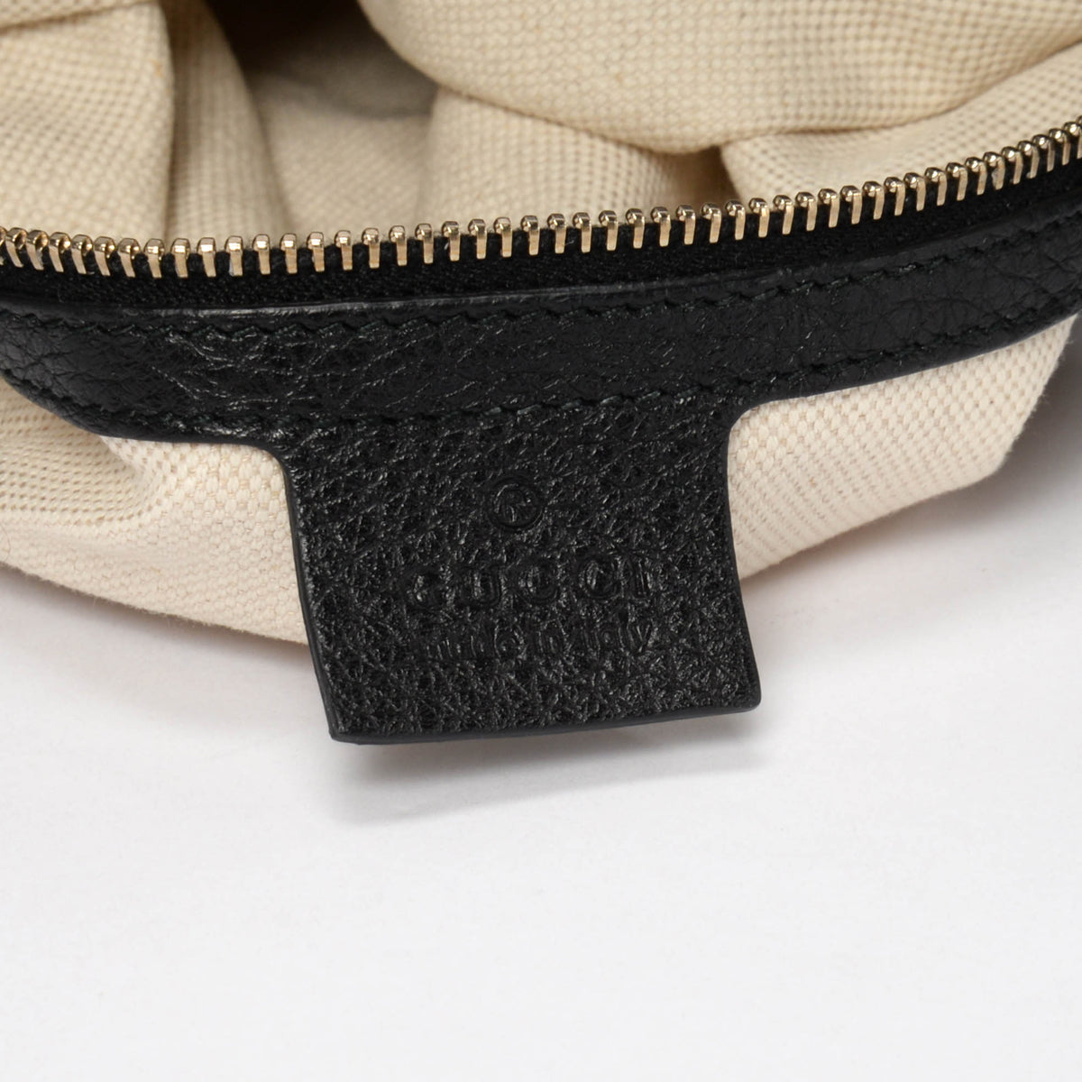 Gucci Black Grained Calfskin Small Miss GG Hobo Bag