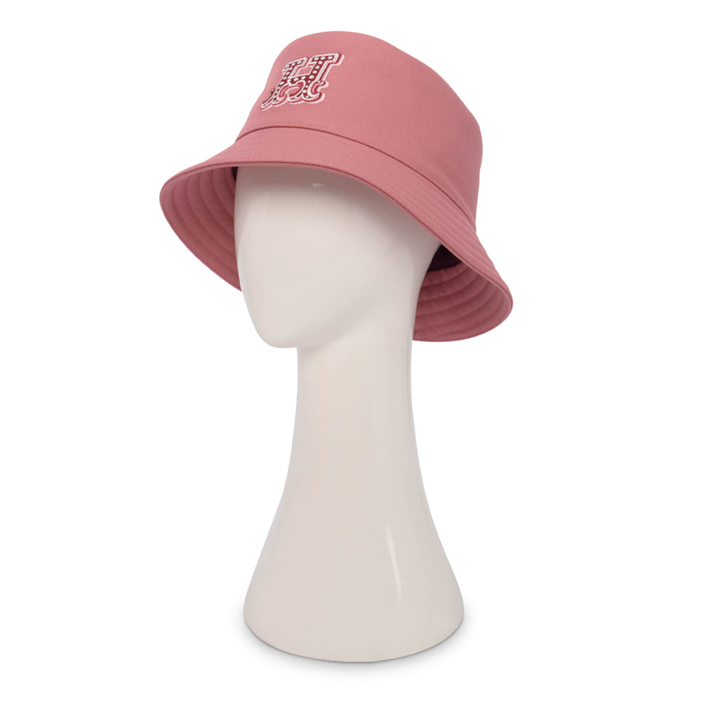 Hermes Rose Sorbet Cotton Harper H Electrique Bucket Hat