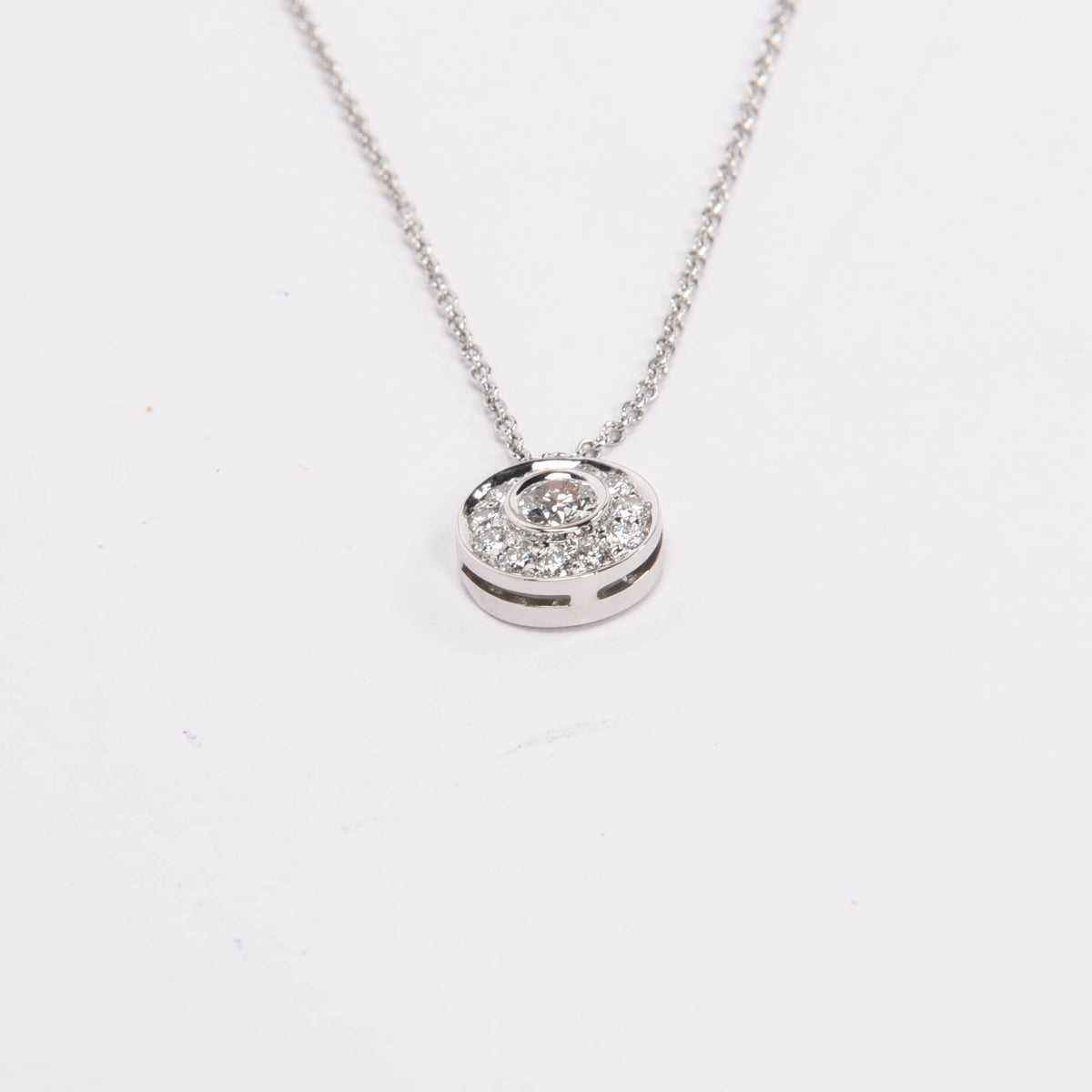 Tiffany & Co Diamond & Platinum Circlet Necklace