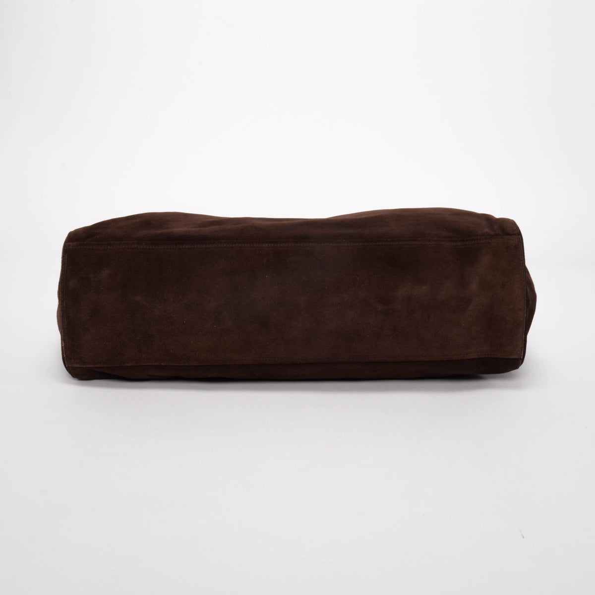 Prada Moro Brown Suede Easy Shoulder Bag