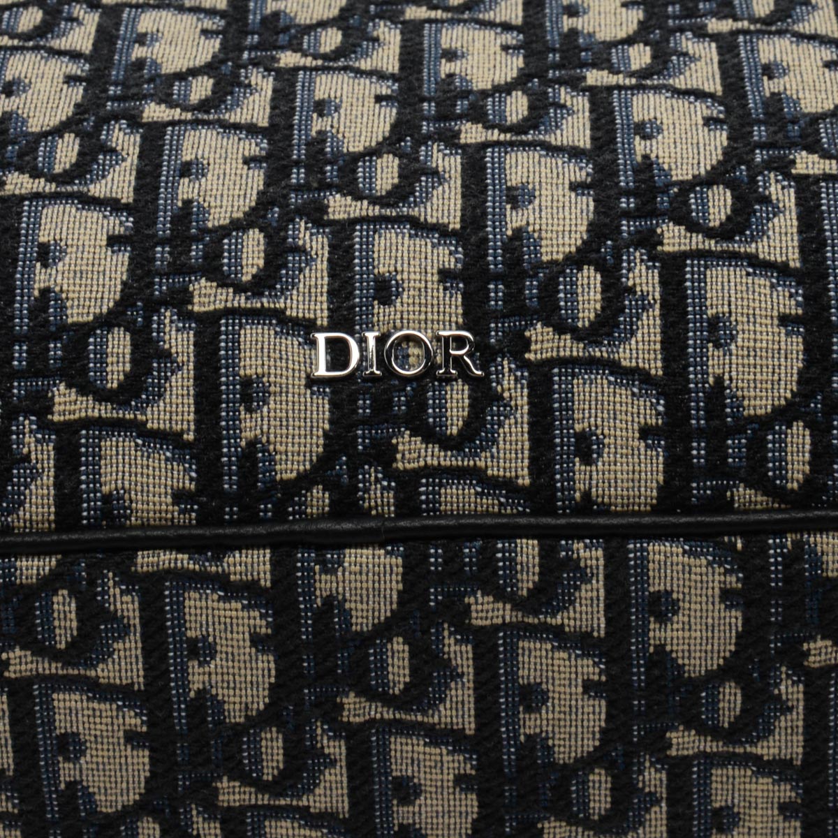 Dior Navy Oblique Jacquard Maxi Safari Bag