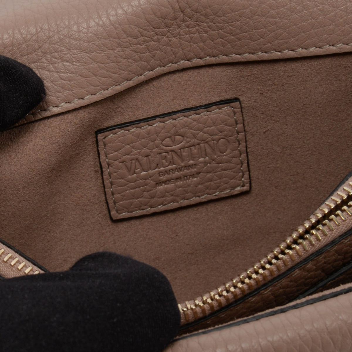 Valentino Poudre Grained Calfskin Rockstud Mini Bag