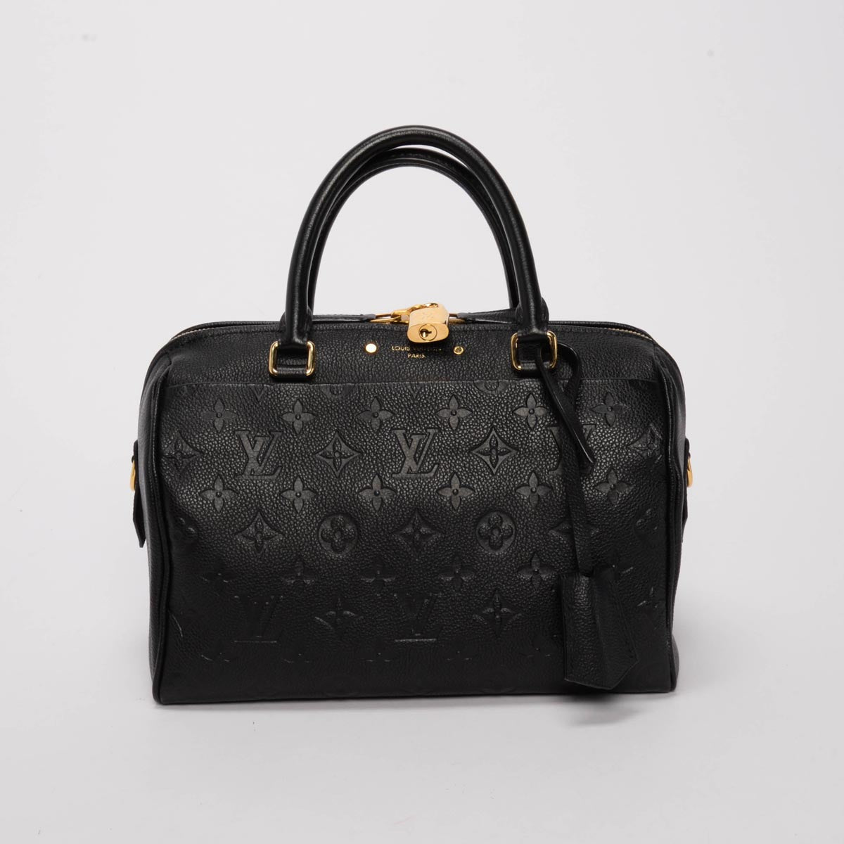 Louis Vuitton Black Empreinte Speedy Bandouliere 25