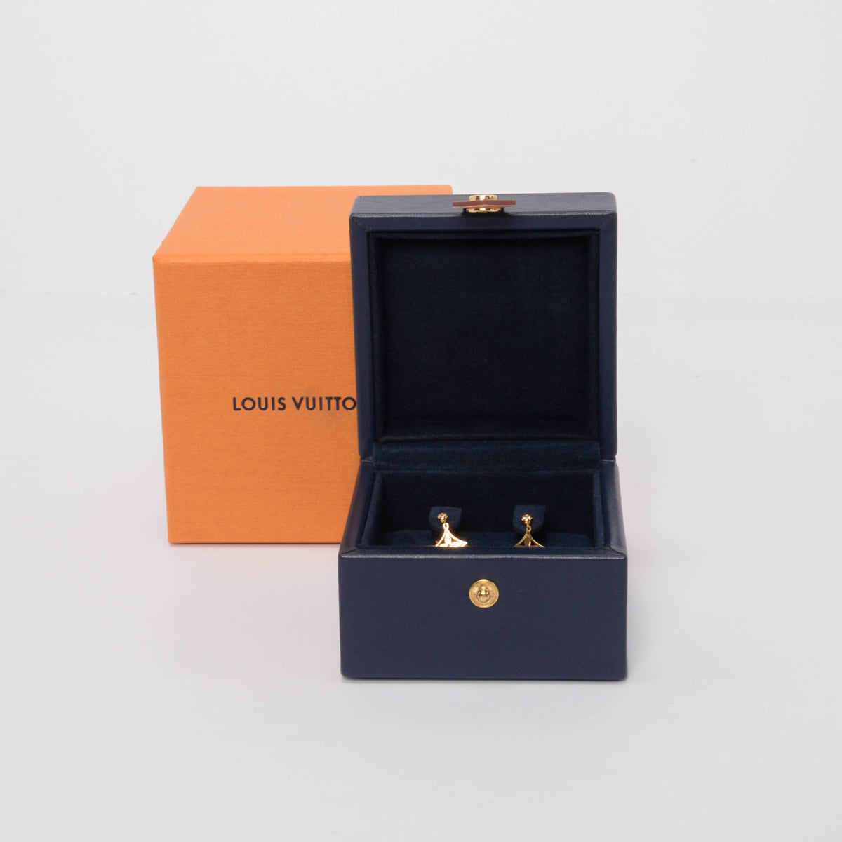 Louis Vuitton 18k Yellow Gold & Diamond Idylle Blossom Ear Studs