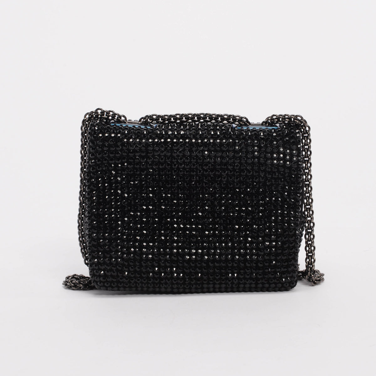 Valentino Black Crystal Micro One Stud Bag