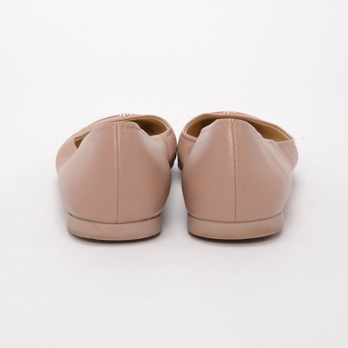 Jimmy Choo Dusty Pink Nappa Gisela Ballet Flats 40
