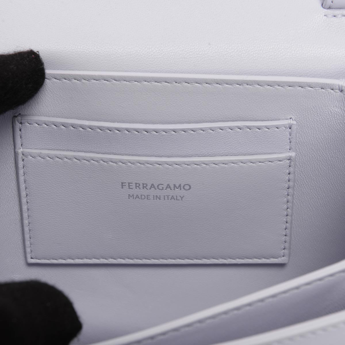 Ferragamo New Lavender Calfskin Small Fiamma Bag