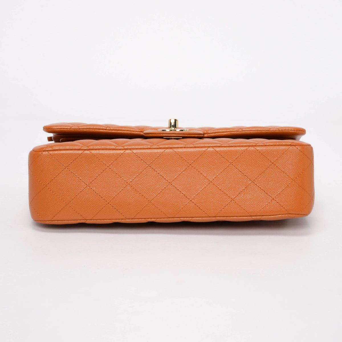 Chanel Caramel Quilted Caviar Medium Classic Flap Bag