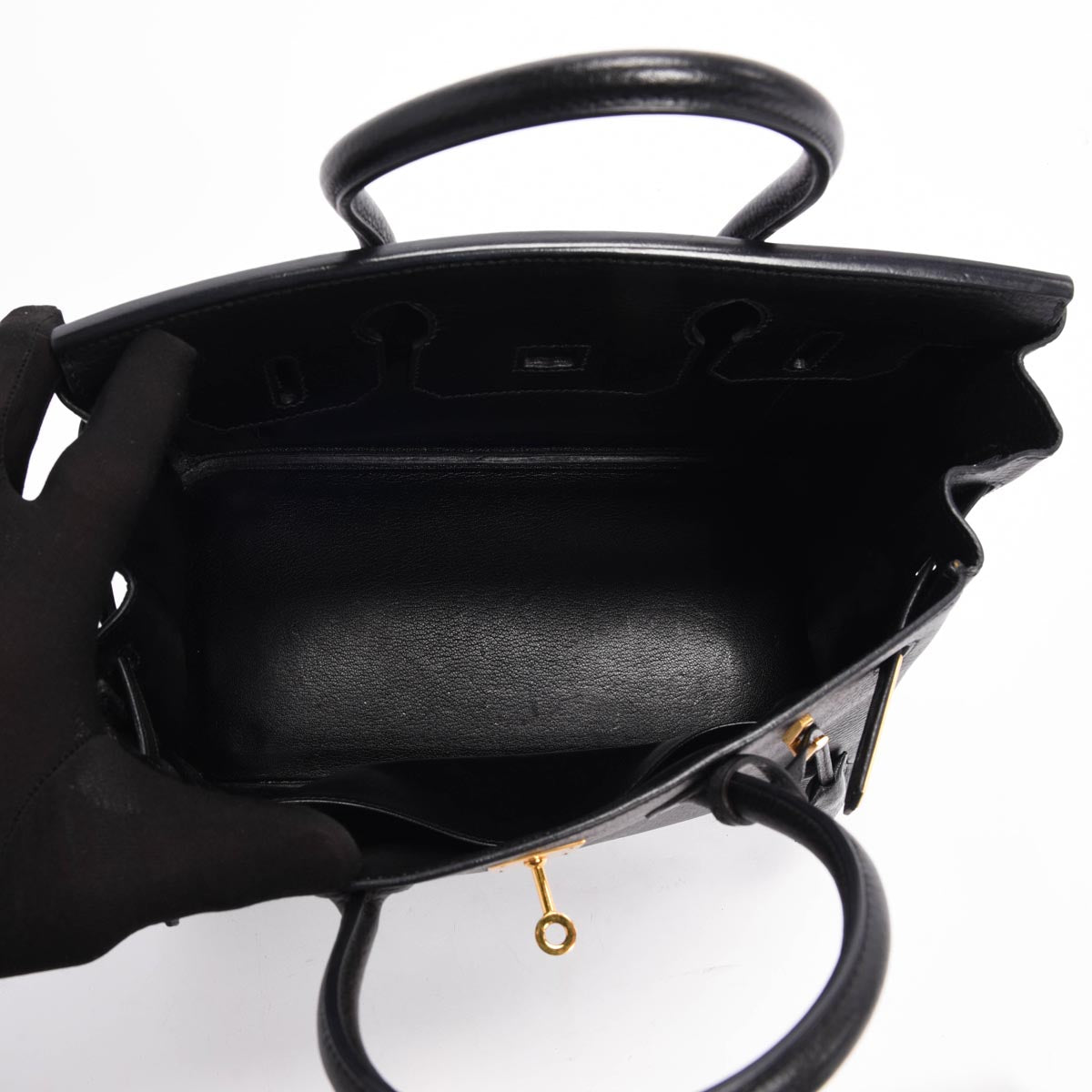 Hermes Black Ardennes Birkin 30 GHW