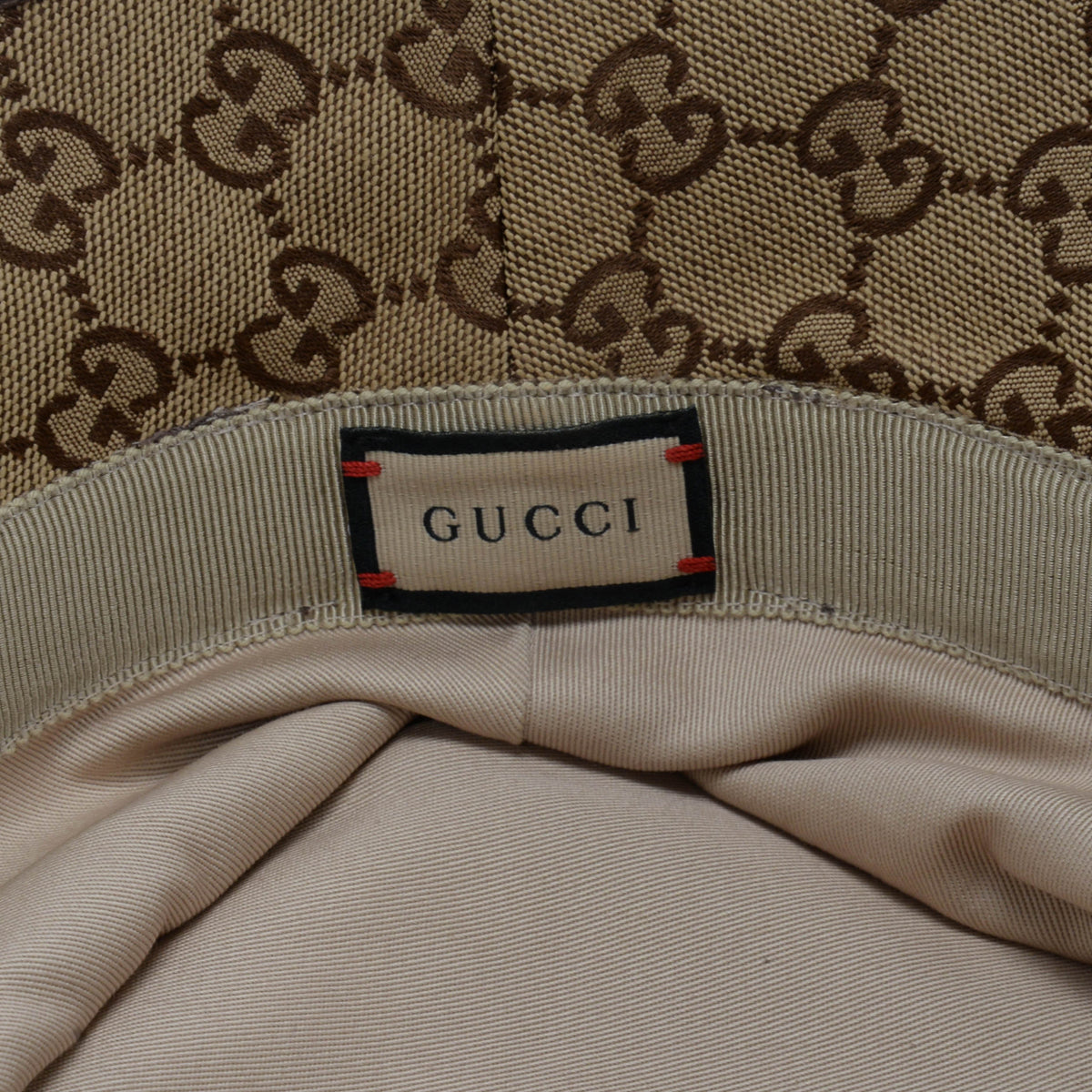 Gucci Beige GG Canvas Bucket Hat