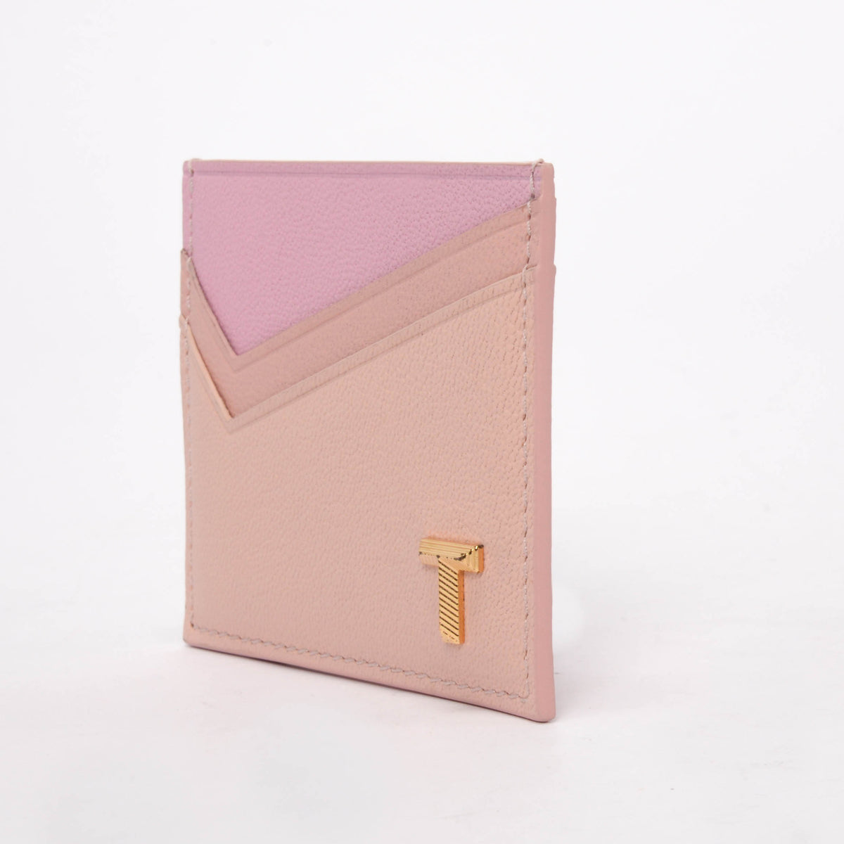Tiffany & Co Pink Goatskin T Card Holder
