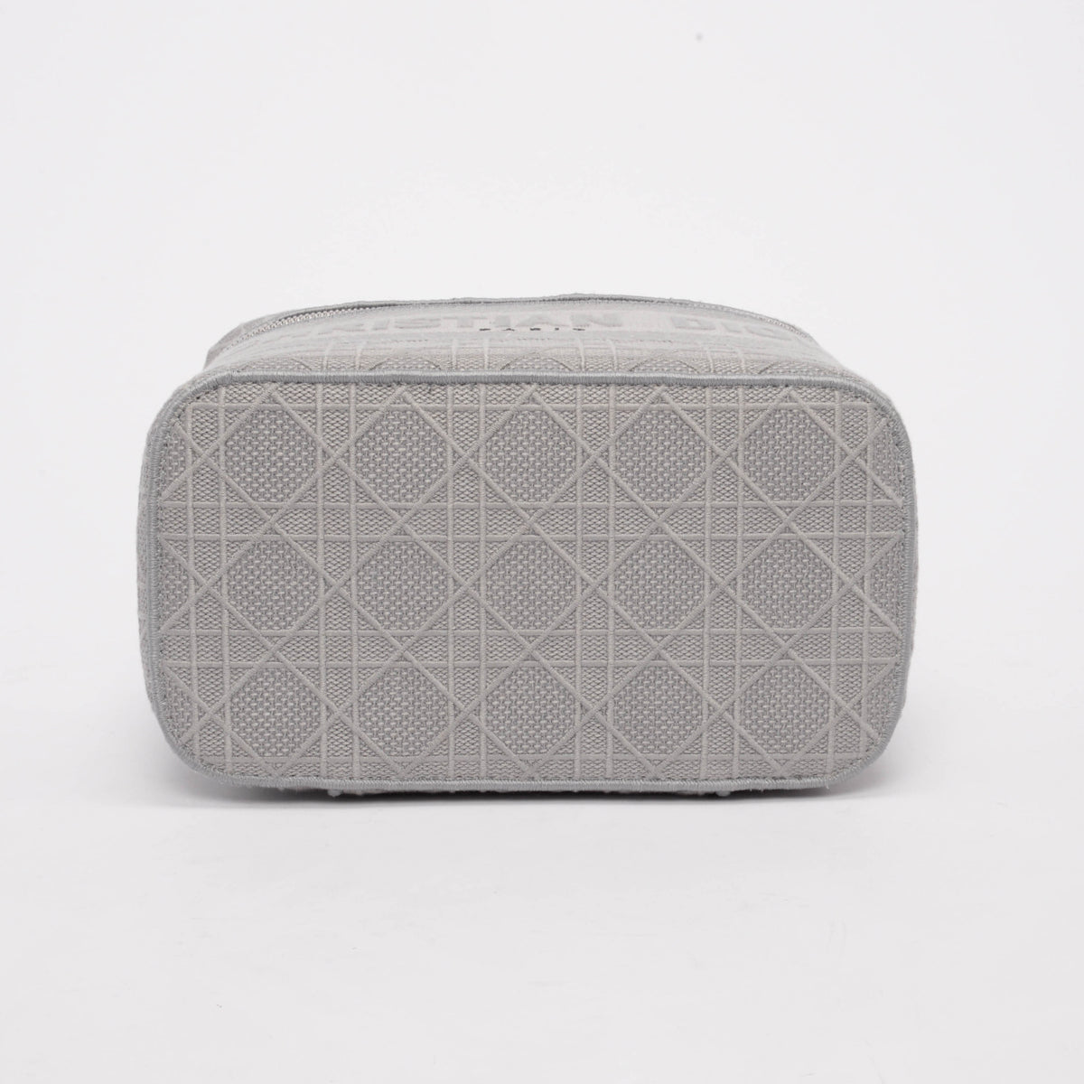 Dior Grey Embroidered Cannage DiorTravel Vanity Case