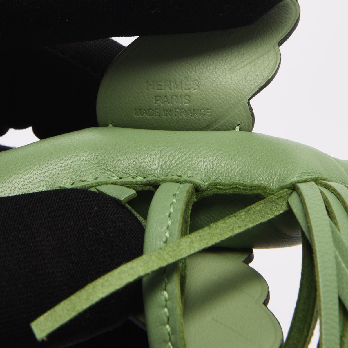 Hermes Vert Criquet Milo Lambskin Rodeo Pegase PM