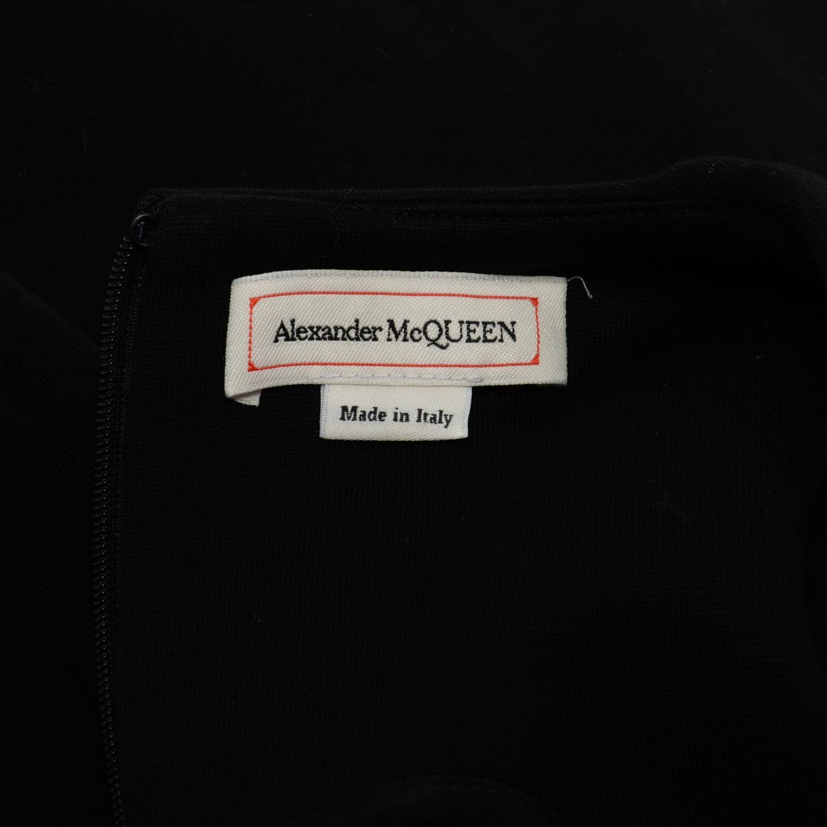 Alexander McQueen Black Cotton Jersey Corset Midi Dress IT 40
