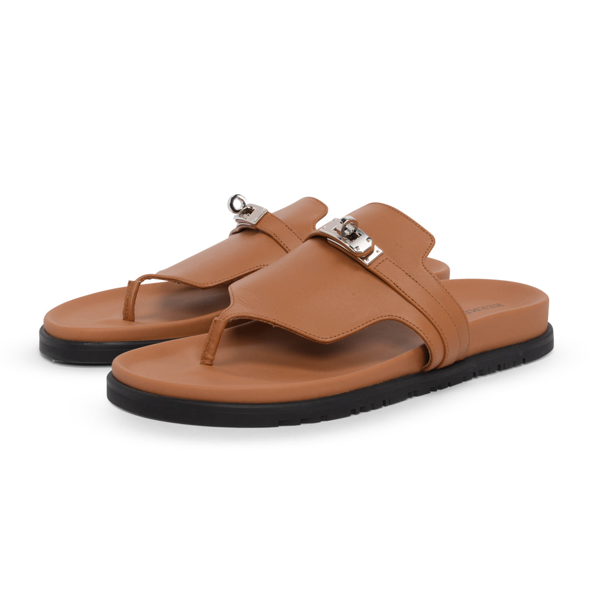 Hermes Naturel Calfskin Empire Sandals 40