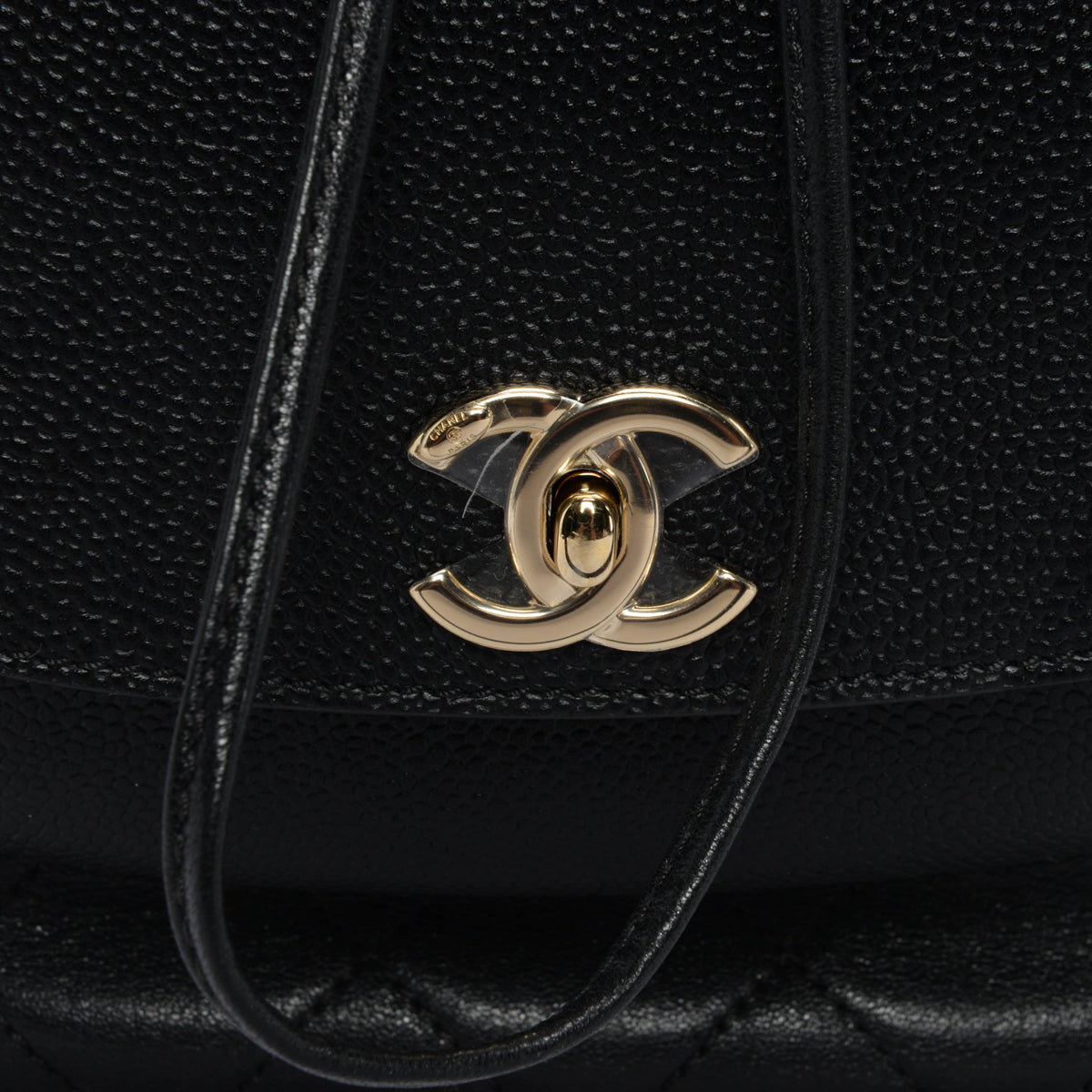 Chanel Black Quilted Sheepskin Daily Round Backpack