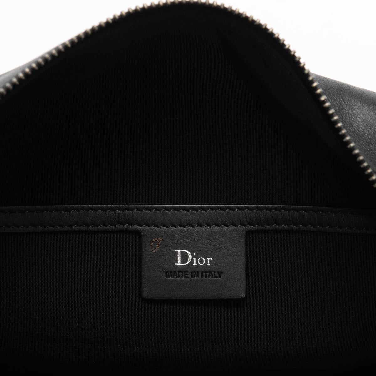 Dior Homme Black Calfskin Weekend Duffle Bag