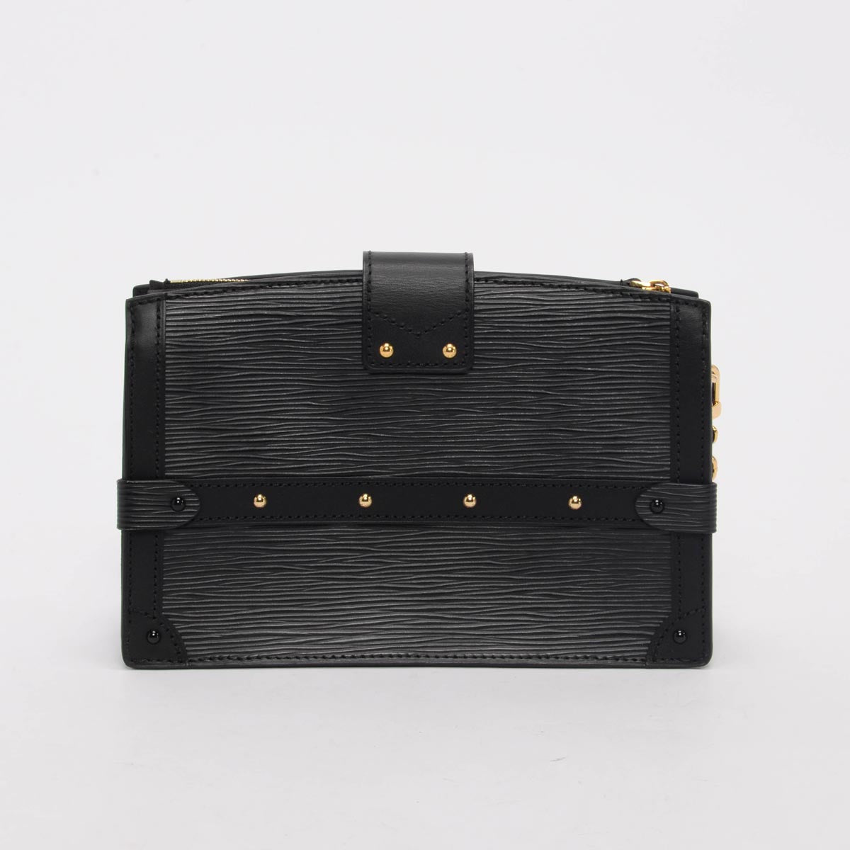 Louis Vuitton Black Epi Leather Trunk Clutch