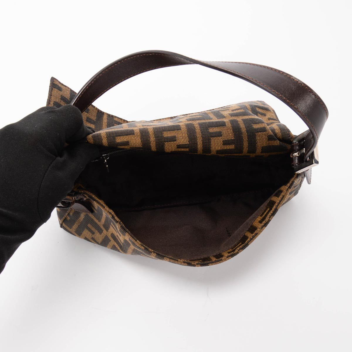 Fendi Tobacco Zucca Canvas Baguette Bag