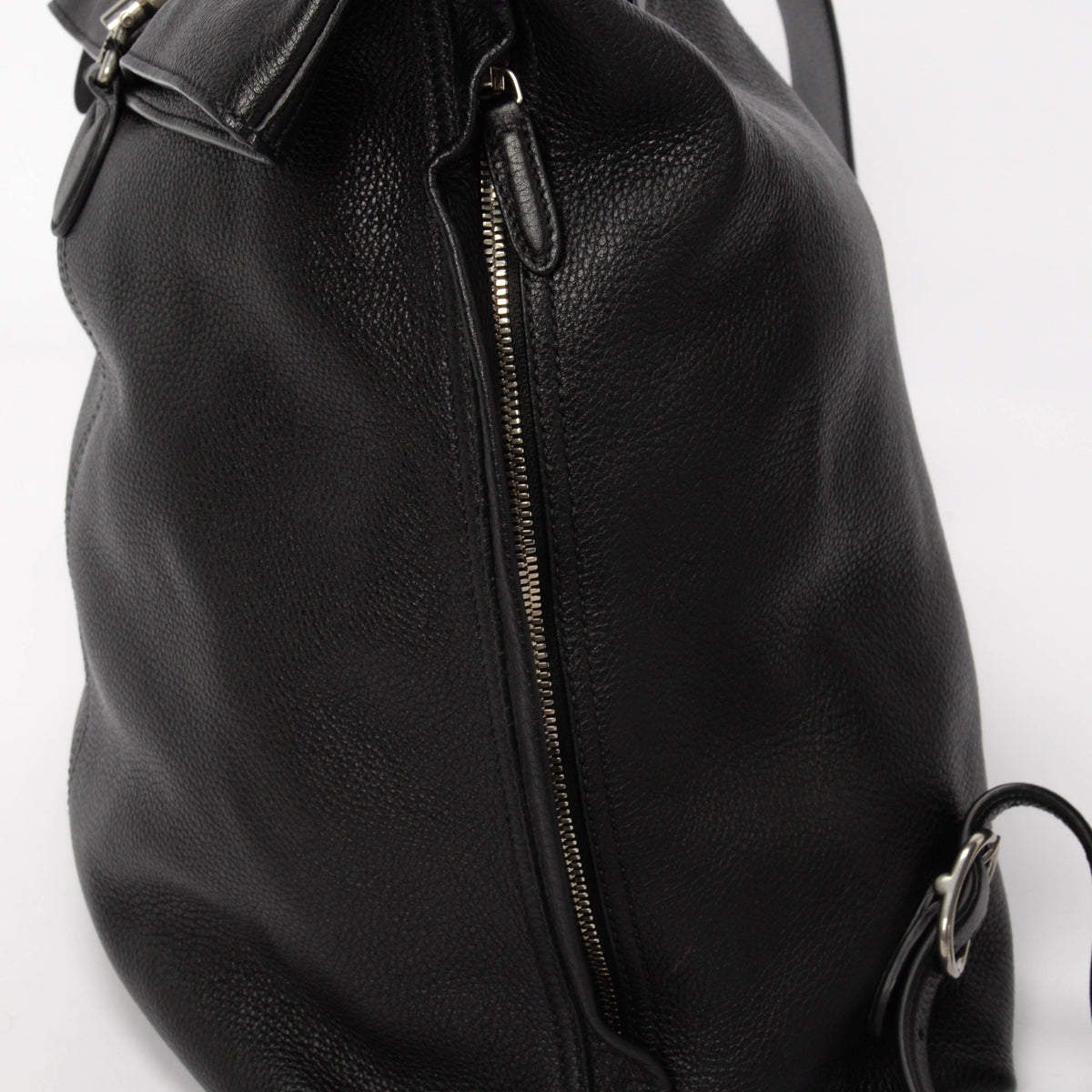 Gucci Black Grained Leather 1961 Jackie Backpack