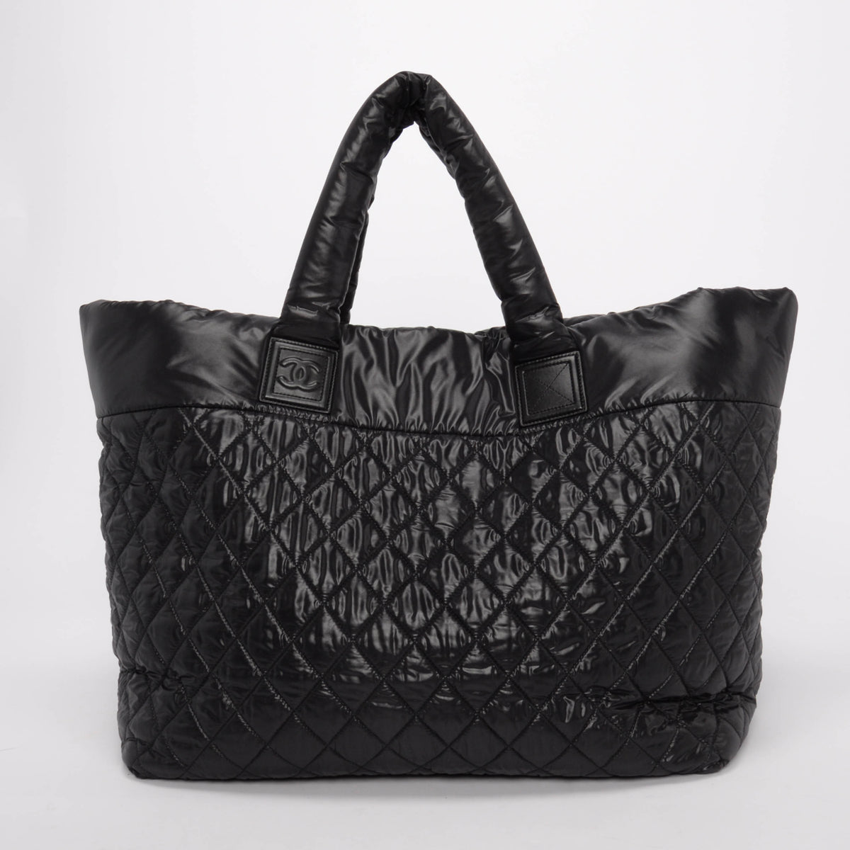 Chanel Black Quilted Nylon Coco Cocoon Large Tote