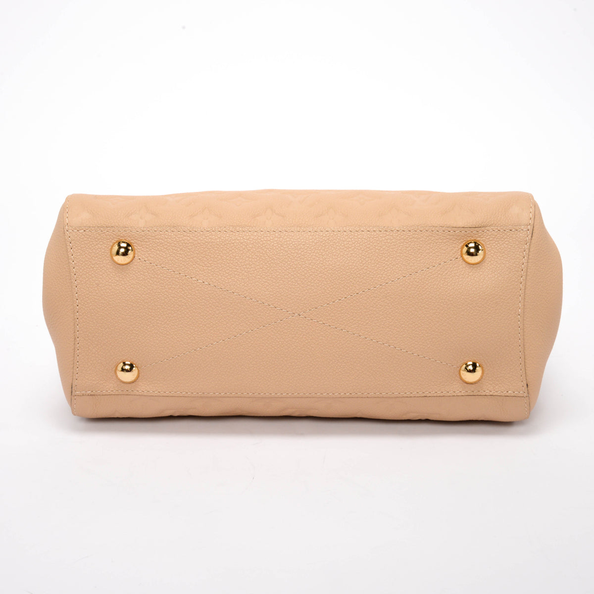 Louis Vuitton Beige Monogram Empreinte Montaigne MM Bag