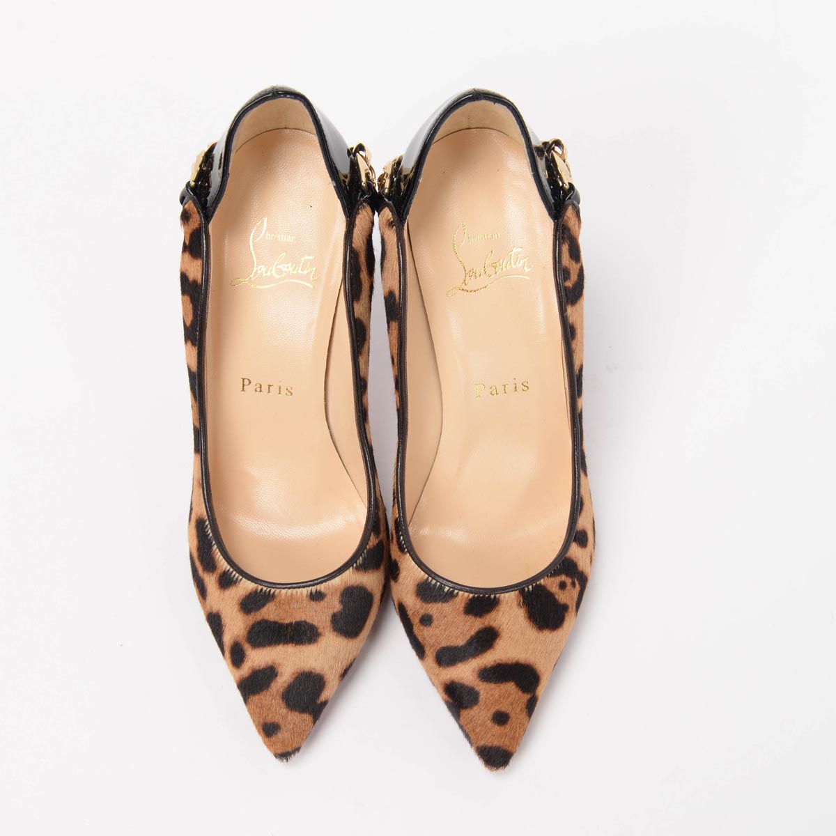 Christian Louboutin Leopard Calf Hair Dorepi Pumps 35