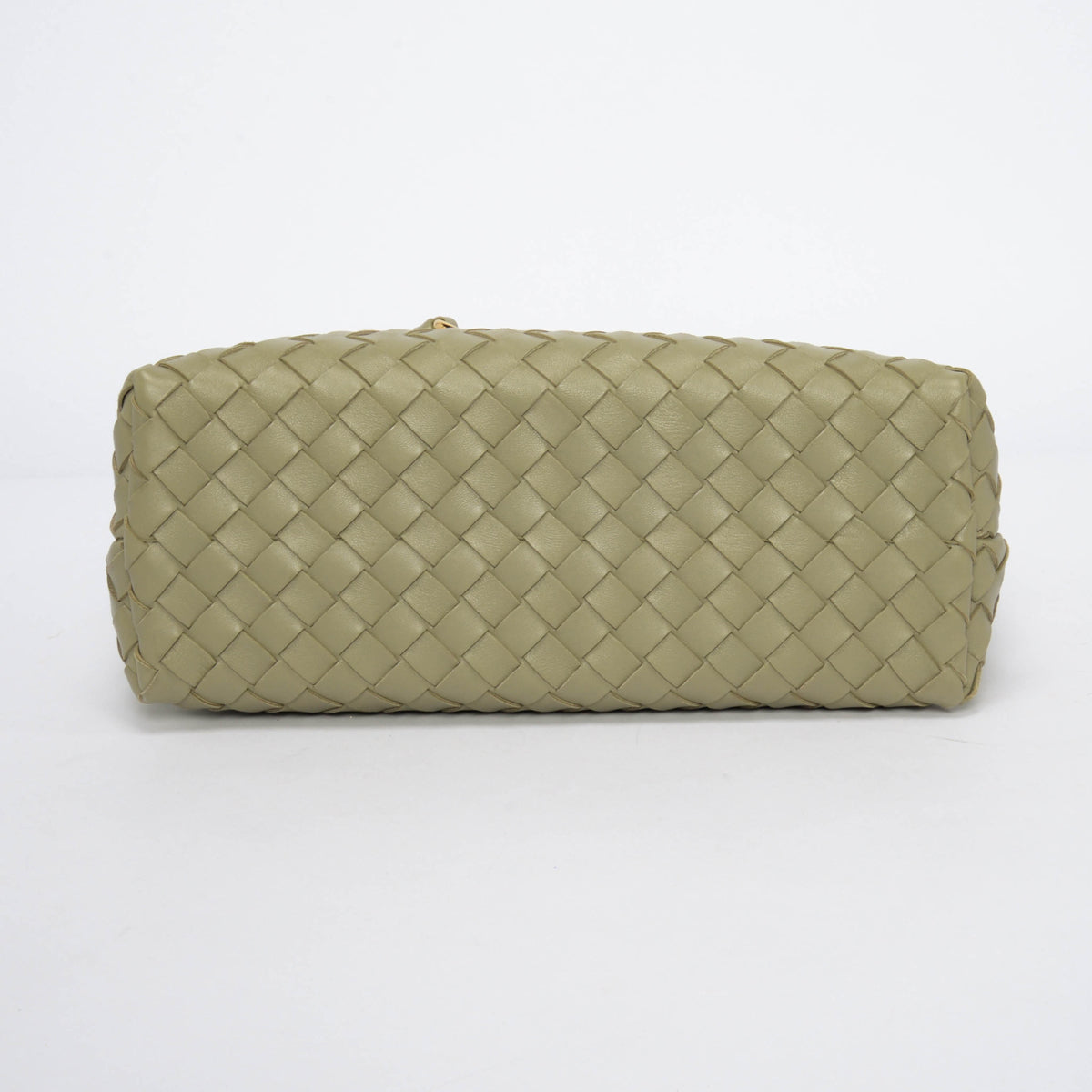 Bottega Veneta Travertine Intrecciato Lambskin Medium Andiamo Tote