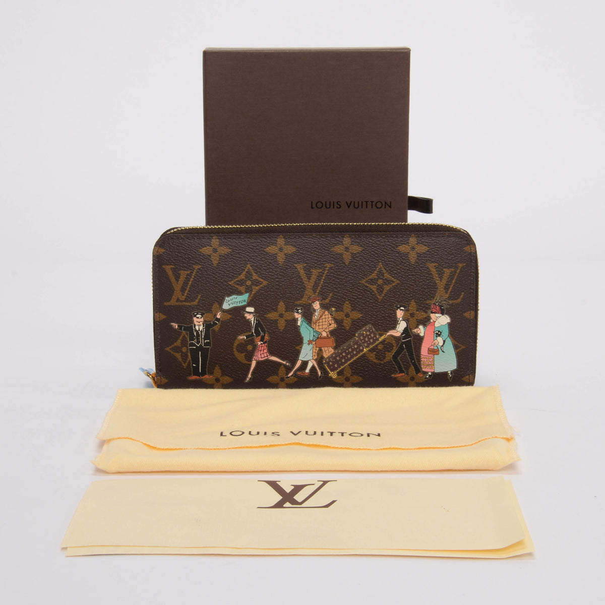 Louis Vuitton Monogram Canvas Illustre Zippy Wallet