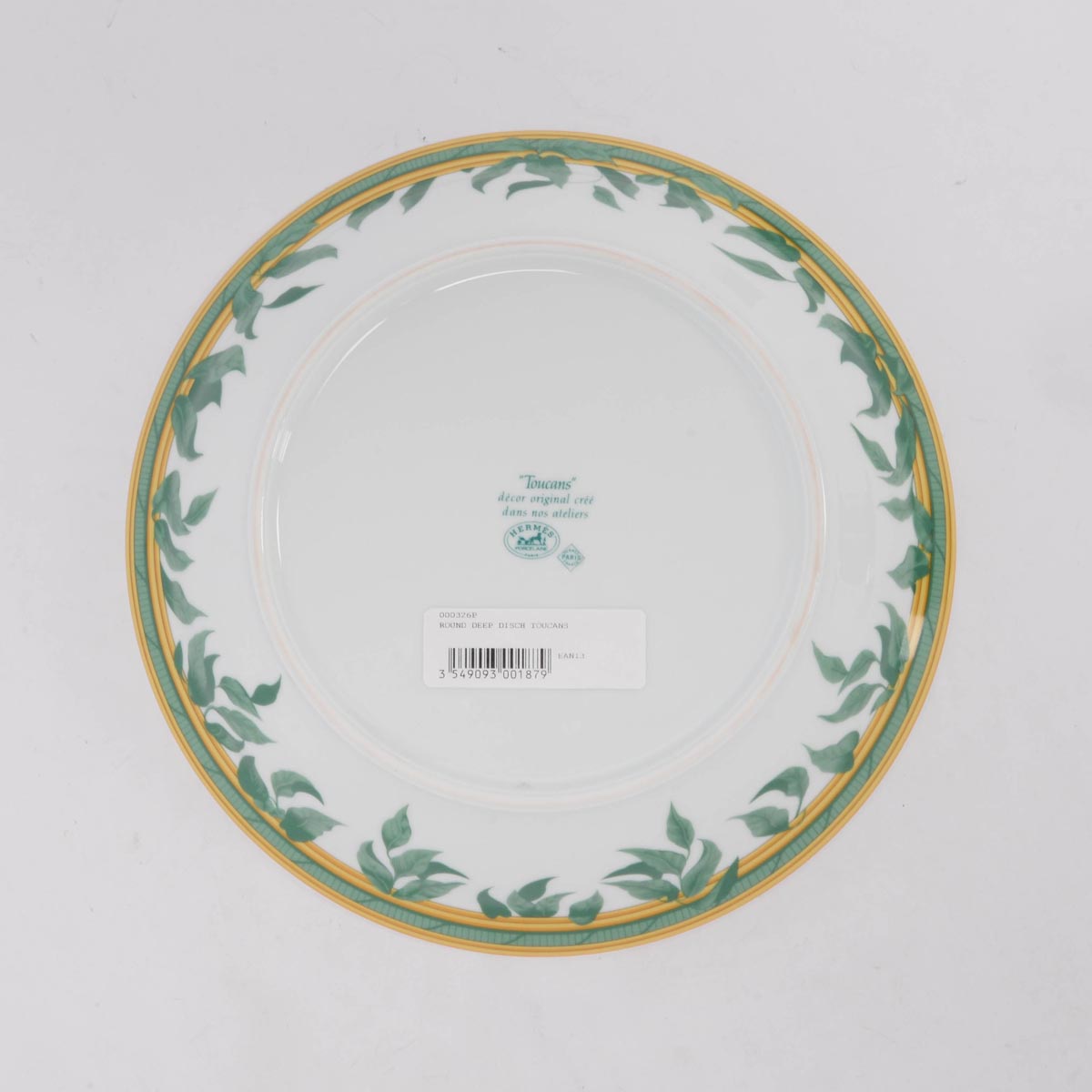 Hermes Multi-Color Porcelain Toucans Serving Plate