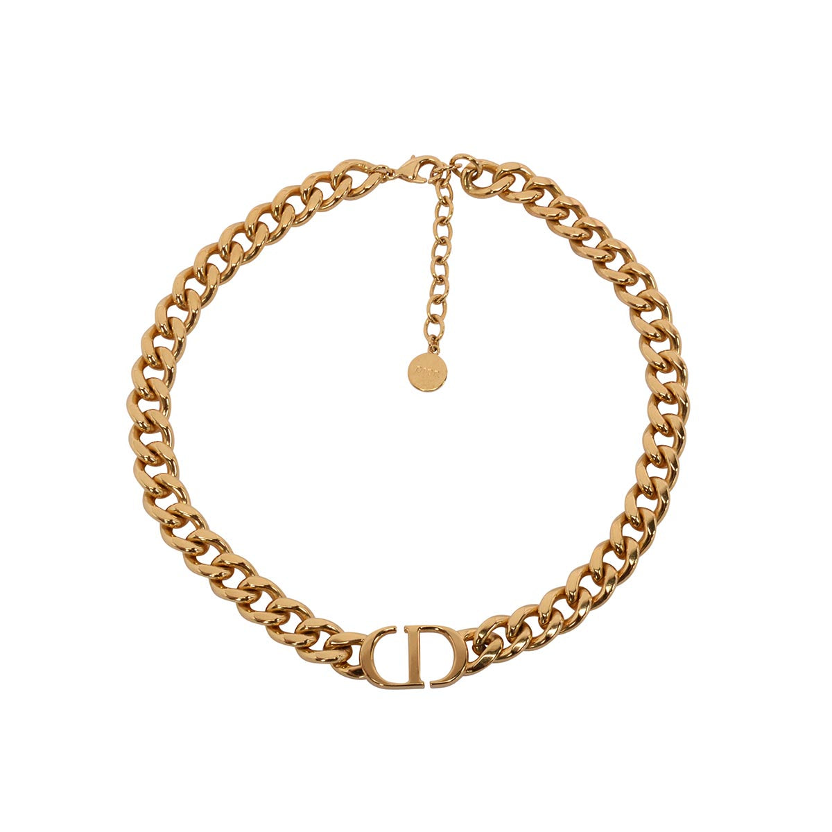 Dior Gold Metal 30 Montaigne Choker Necklace