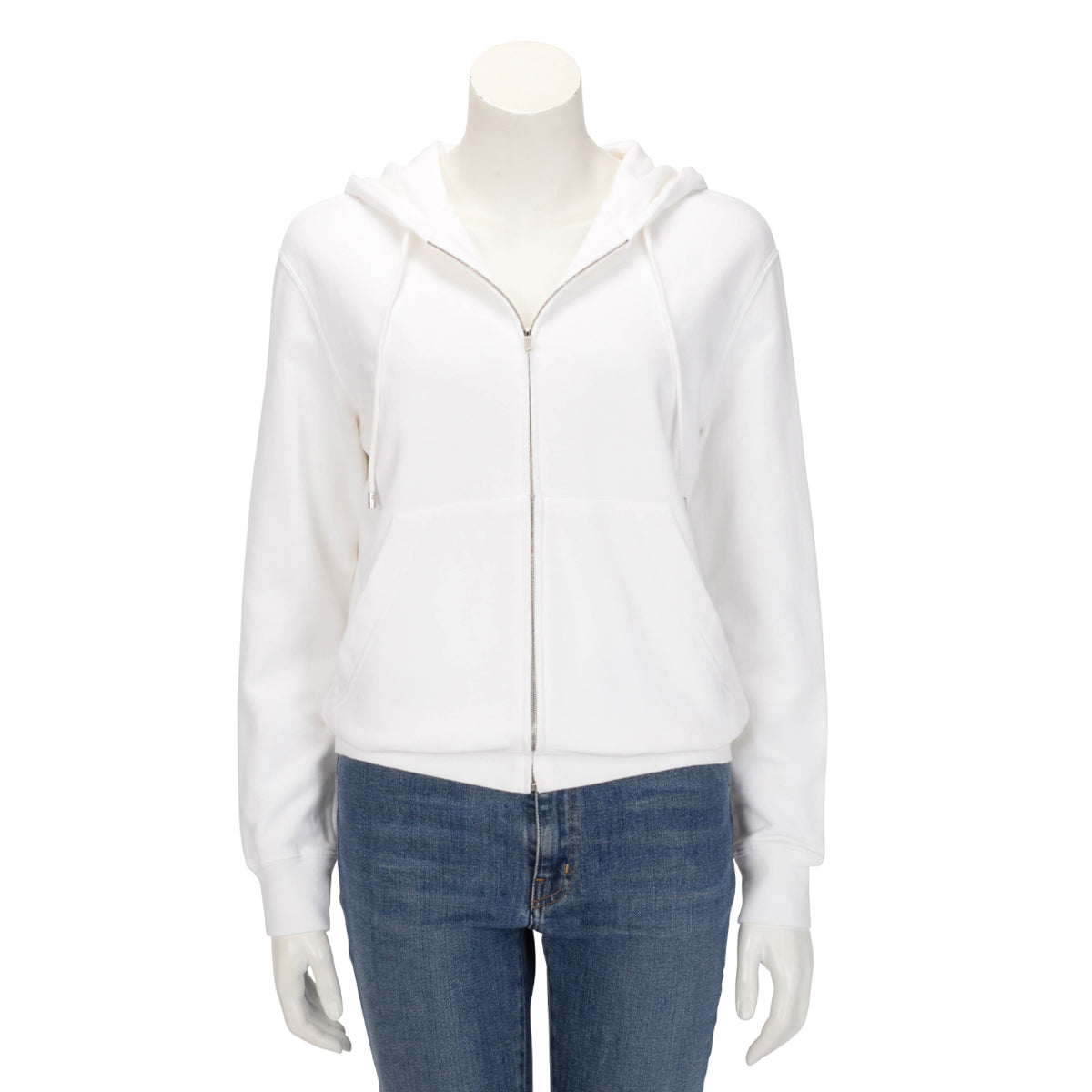 Chanel White Cotton Coco Graffiti Zip Hoodie XS