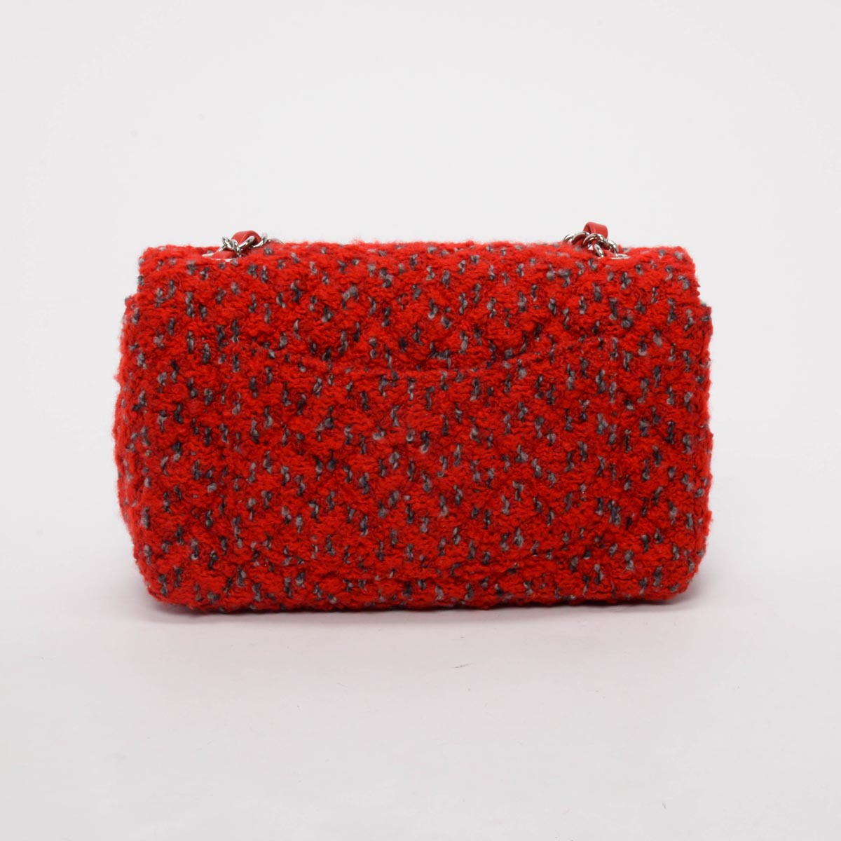 Chanel Red Tweed Classic Mini Flap Bag