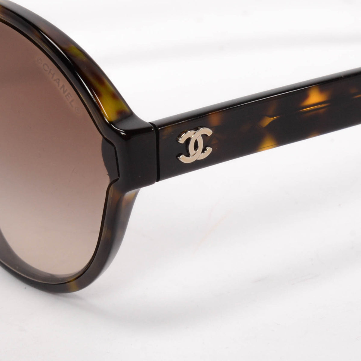 Chanel Havana Round Sunglasses