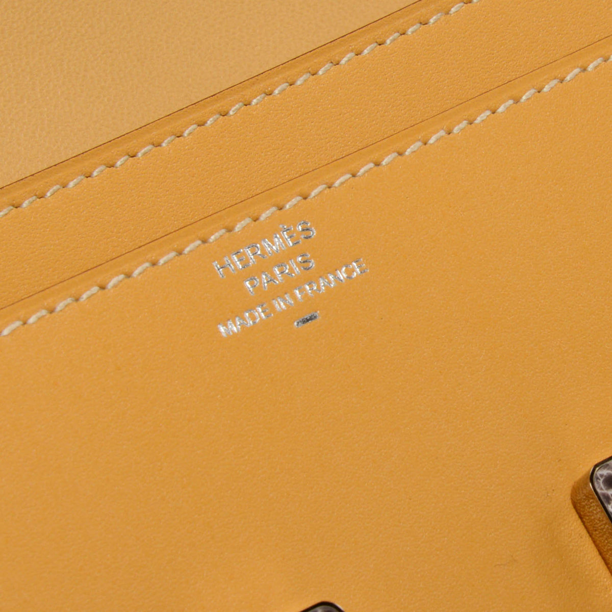 Hermes Sable Tadelakt & Lizard Constance Wallet