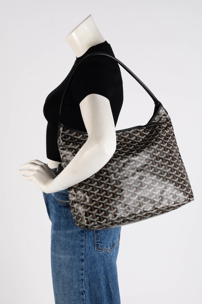 Goyard Black Goyardine Boheme Hobo