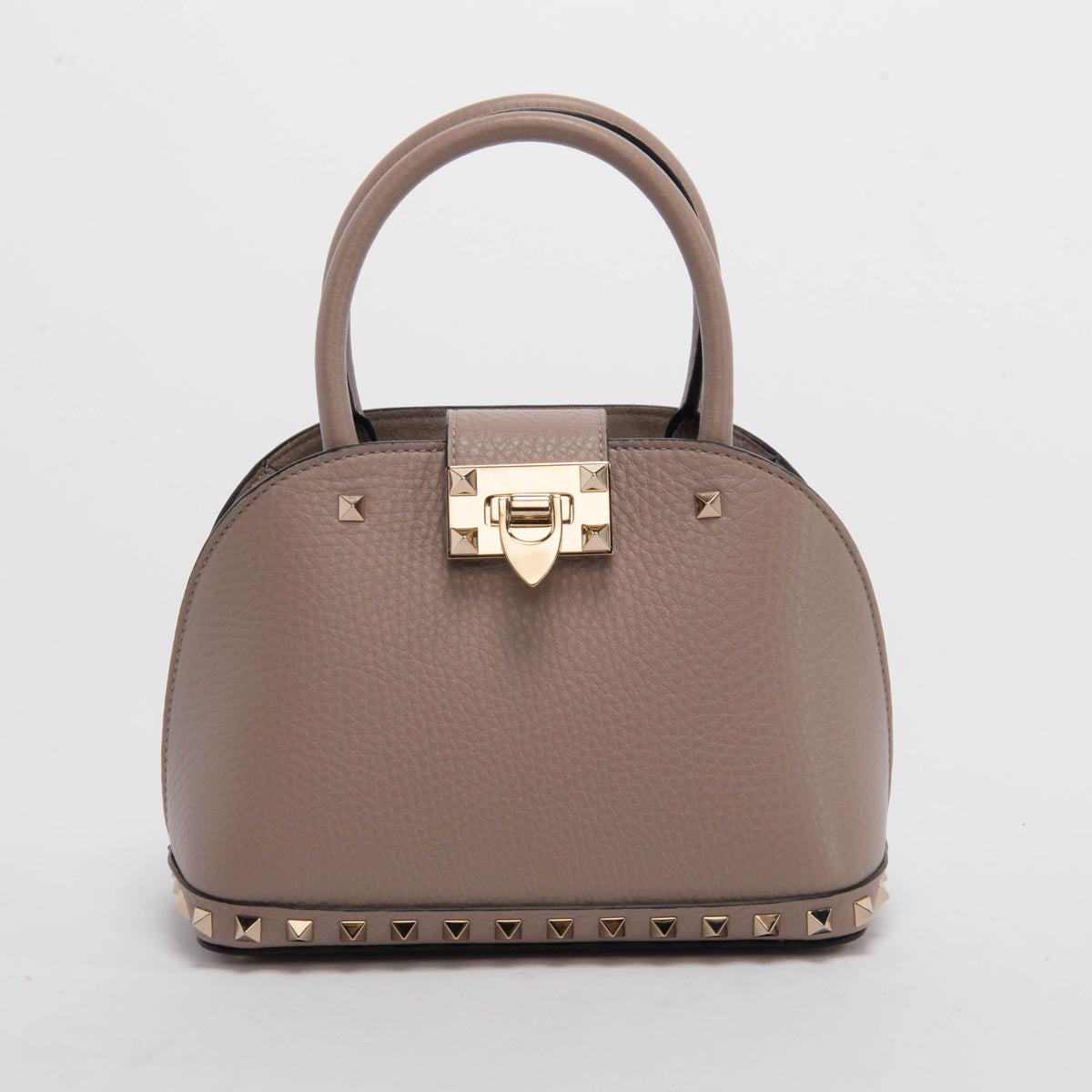 Valentino Poudre Grainy Calfskin Small Rockstud Bag