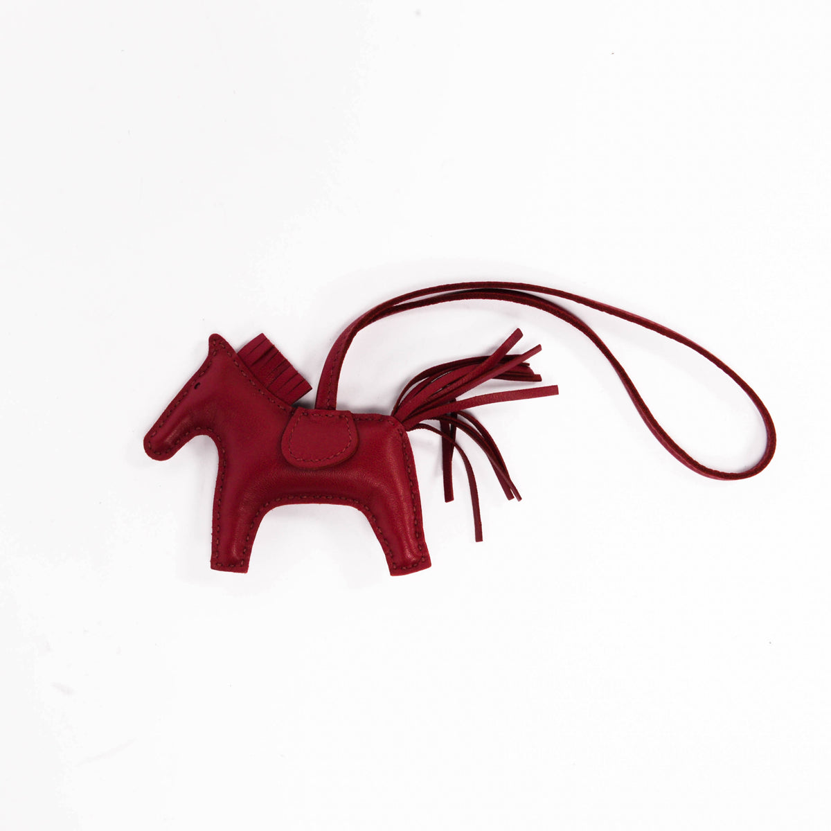 Hermes Rubis Milo Lambskin Rodeo PM Bag Charm