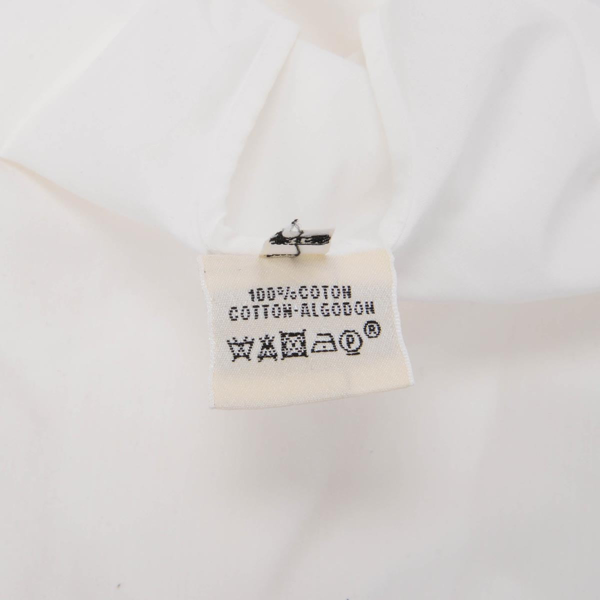 Hermes White Cotton Wrap Front Top FR 36