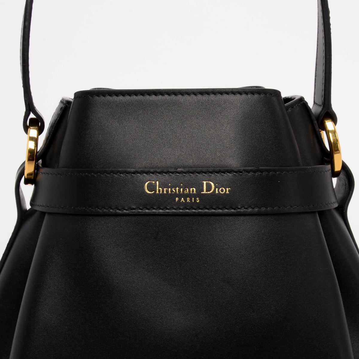 Dior Black Calfskin Medium C'est Dior Bucket Bag