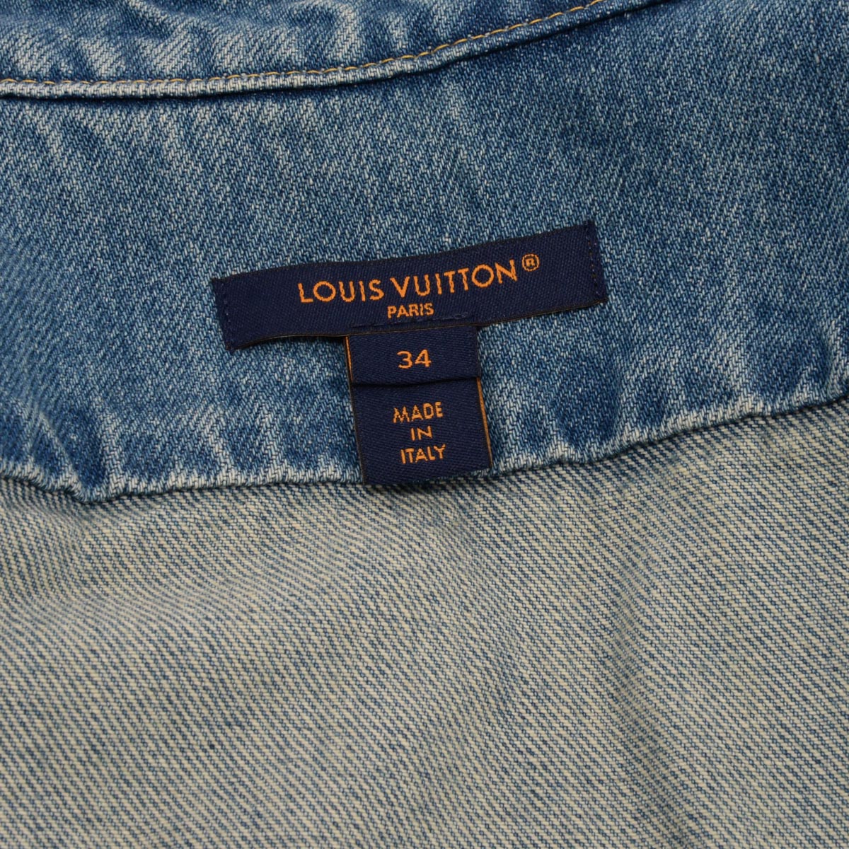 Louis Vuitton Blue Denim Boxy Shirt FR 34