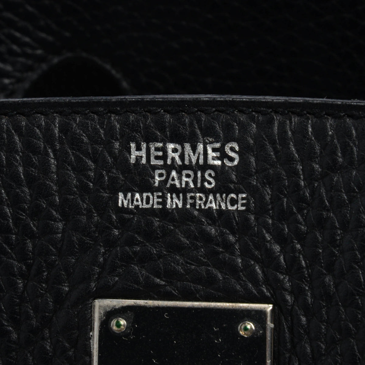 Hermes Black Clemence Birkin 35 PHW