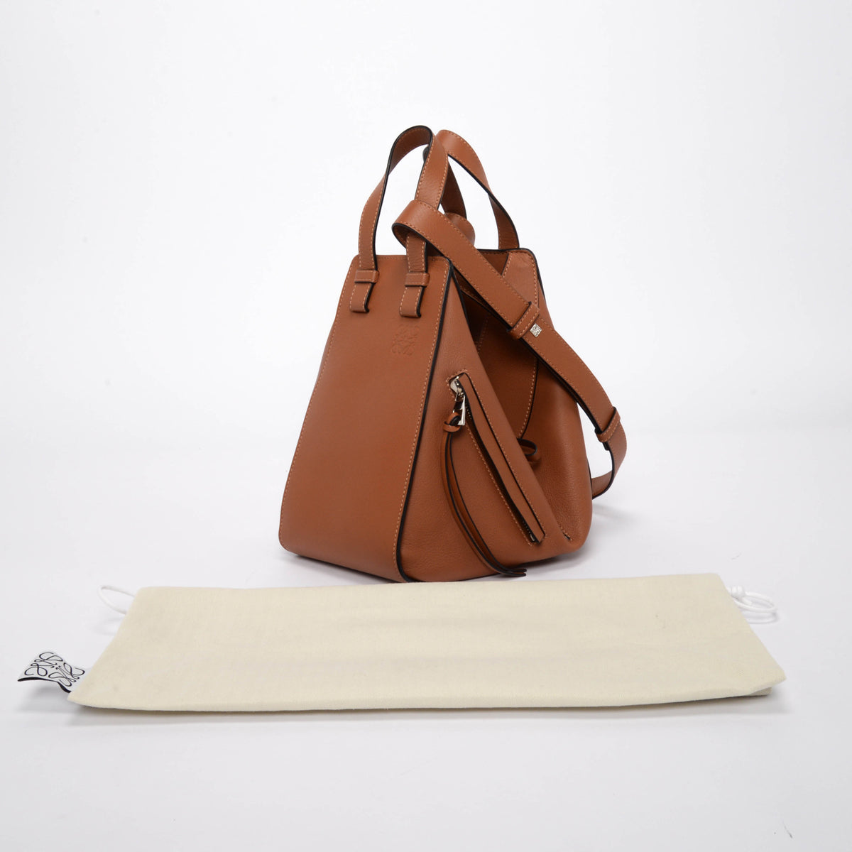 Loewe Caramel Calfskin Small Hammock Bag