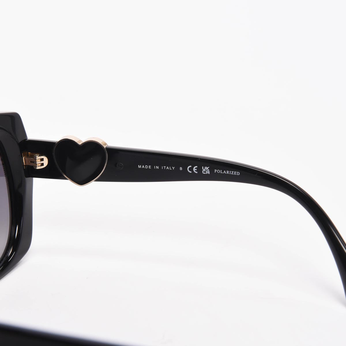 Chanel Black CC Heart Square Sunglasses