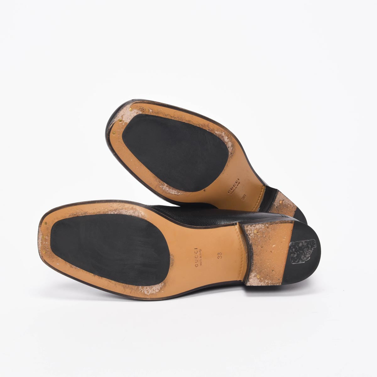 Gucci Black Granada Kid Quentin Loafers 38