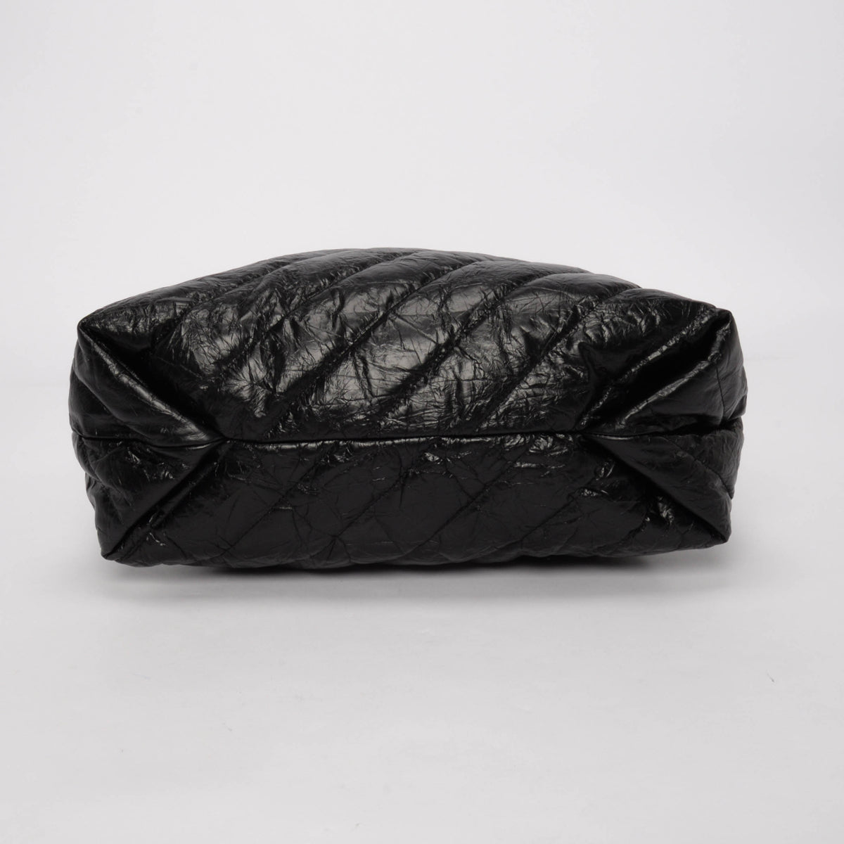 Balenciaga Black Quilted Calfskin Medium Crushed Tote