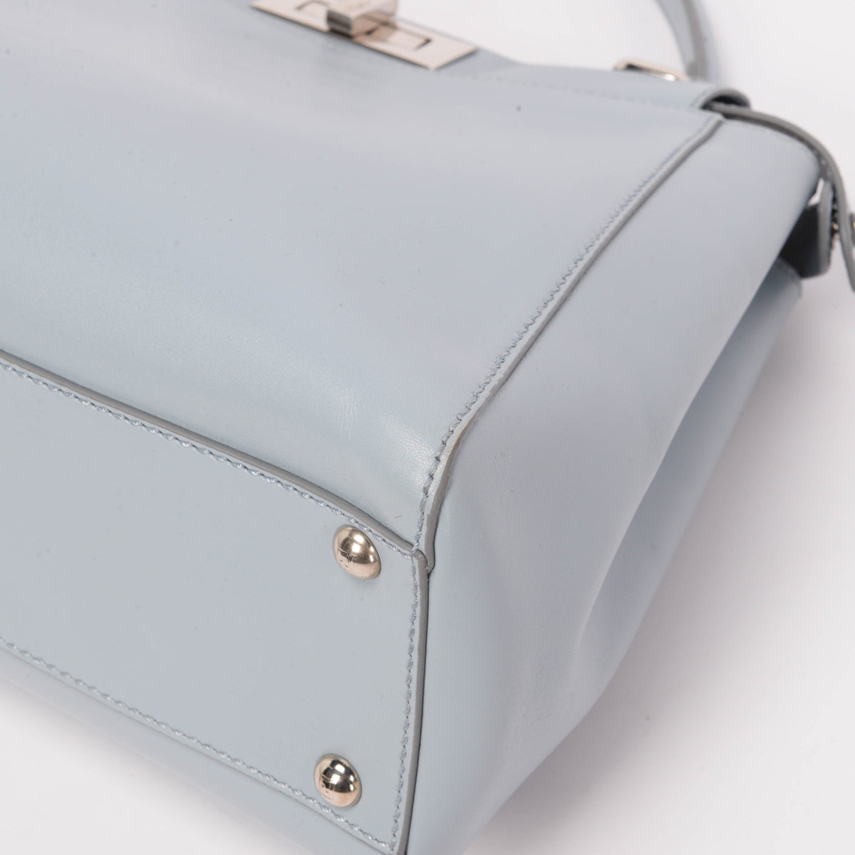 Fendi Pale Blue Nappa Medium Peekaboo Bag