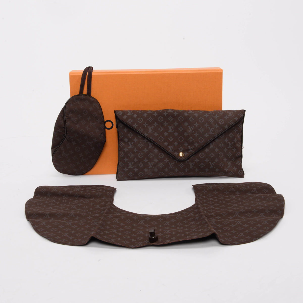 Louis Vuitton Brown Monogram Travel Set